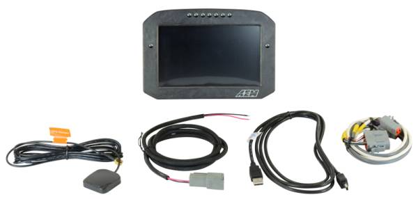AEM - AEM CD-7G Carbon Flush Digital Dash Display w/ Internal 20Hz GPS & Antenna - 30-5702F