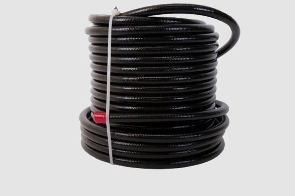Aeromotive - Aeromotive PTFE SS Braided Fuel Hose - Black Jacketed - AN-08 x 8ft - 15325