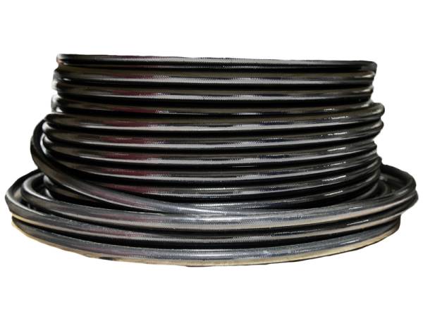 Aeromotive - Aeromotive PTFE SS Braided Fuel Hose - Black Jacketed - AN-12 x 12ft - 15334