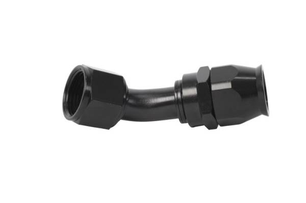 Aeromotive - Aeromotive PTFE Hose End - AN-12 - 45 Deg - Black Anodized - 15360