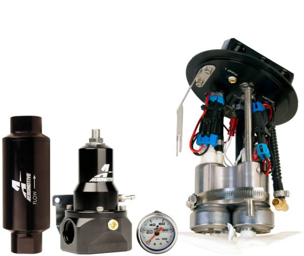 Aeromotive - Aeromotive 11-17 Ford Mustang Drop In Kit (18037/15633/13134/12341) - Triple 450lph - 17356