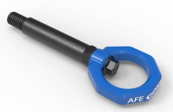 aFe - aFe Control Rear Tow Hook Blue BMW F-Chassis 2/3/4/M - 450-502002-L