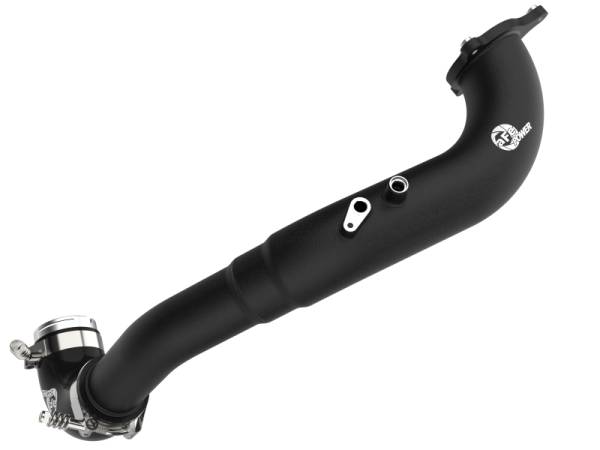 aFe - aFe 17-22 BMW 540i (G30/G31/G38) B58 L6 3.0L (t) BladeRunner 3in Aluminum Hot Charge Pipe - Black - 46-20548-B