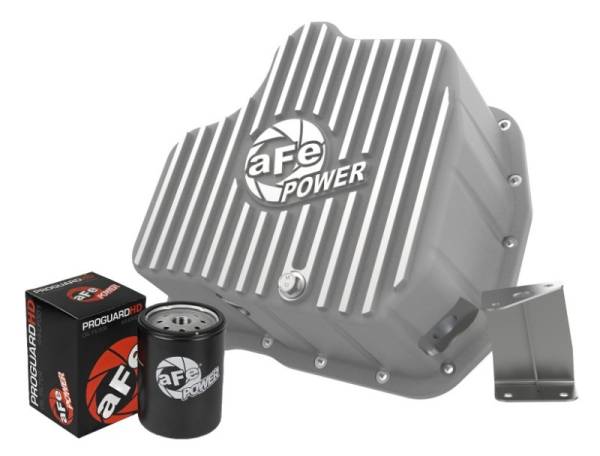 aFe - aFe Power 11-16 GM Diesel 2500HD / 3500HD V8-6.6L (TD) Street Series Engine Oil Pan Raw w/ Machined - 46-71080A