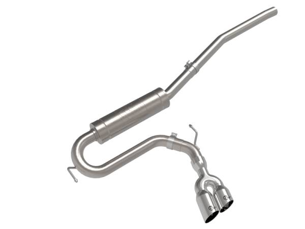 aFe - aFe 22-23 Ford Maverick EcoBoost L4 2.0L(t) Rebel Series 2-1/2in 304 SS Cat-Back w/ Polished Tip - 49-33144-P