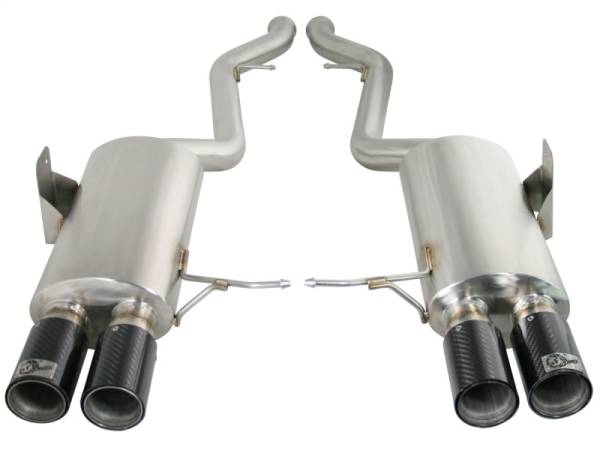 aFe - aFe MACHForce XP Exhaust Cat-Back 2.5in Dia Carbon Fiber Tips SS-304 08-13 BMW M3 (E90) V8 4.0L - 49-36311-C