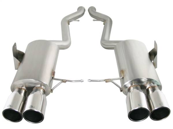 aFe - aFe MACHForce XP Exhaust Cat-Back 2.5in Dia SS-304 Polished Tips 07-13 BMW M3 (E92/93) V8 4.0L - 49-36312-P