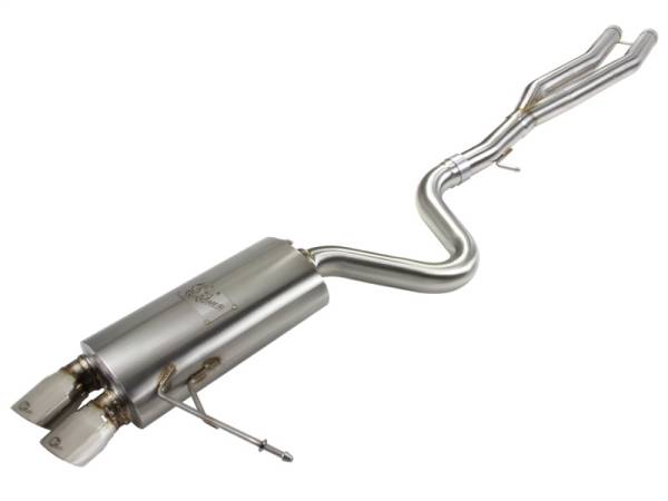 aFe - aFe MACHForce Exhaust Cat-Back SS-304 w/ Polished Tips 07-13 BMW 328i (E92/93) L6 3.0L Non-Turbo - 49-36313