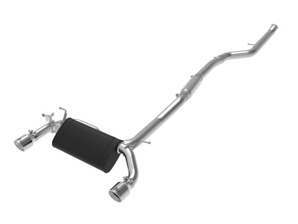 aFe - aFe MACHForce XP 3in to 2.5in 304 SS Cat-Back Exhaust w/ Polished Tips 14-16 BMW M235i - 49-36347-P