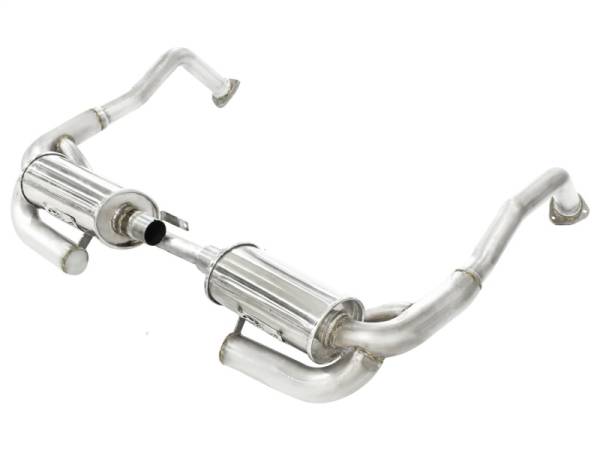 aFe - aFe MACHForce XP Exhaust Cat-Back 2in SS-304 Cat-Back Exhaust for 05-08 Porsche Boxster S (987.1) H6 - 49-36411