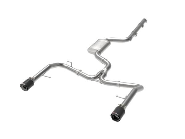 aFe - afe 19-21 VW Jetta GLI (MKVII) L4-2.0L (t) MACH Force-Xp 304 SS Cat-Back Exhaust System Carbon Tips - 49-36432-C