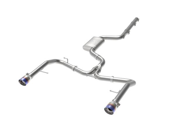 aFe - afe 19-21 VW Jetta GLI (MKVII) L4-2.0L (t) MACH Force-Xp 304 SS Cat-Back Exhaust System Blue Tips - 49-36432-L
