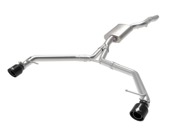aFe - afe MACH Force-Xp 13-16 Audi Allroad L4 SS Axle-Back Exhaust w/ Black Tips - 49-36437-B