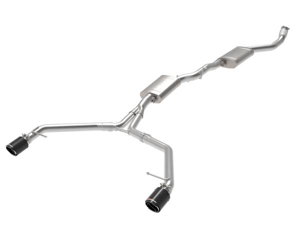 aFe - afe MACH Force-Xp 13-16 Audi Allroad L4 SS Cat-Back Exhaust w/ Carbon Tips - 49-36438-C