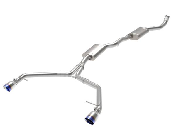 aFe - afe MACH Force-Xp 13-16 Audi Allroad L4 SS Cat-Back Exhaust w/ Blue Flame Tips - 49-36438-L