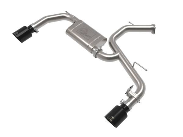 aFe - aFe Takeda Hyundai Elantra N 22-23 L4-2.0L (t) 3in SS Axle-Back Exhaust System w/ Black Tips - 49-37027-B
