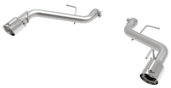 aFe - aFe POWER MACH Force-Xp 2.5in Axle-Back Exhaust System 16-20 Chevrolet Camaro SS V8 6.2L - Polished - 49-44118-P
