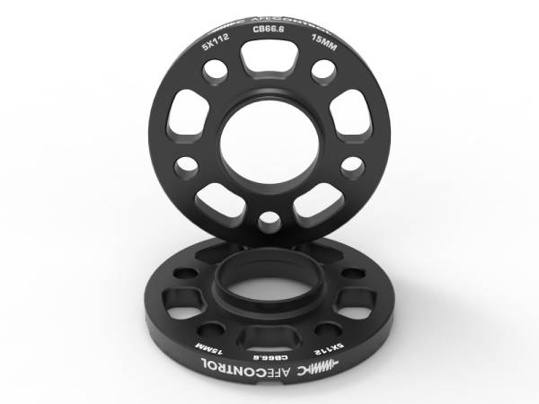 aFe - aFe CONTROL Billet Aluminum Wheel Spacers 5x112 CB66.6 15mm - Toyota GR Supra/BMW G-Series - 610-721002-B