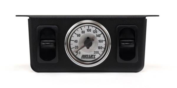 Air Lift - Air Lift Dual Needle Gauge With Two Paddle Switches- 200 PSI - 26229