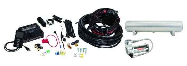 Air Lift - Air Lift Performance 3P (3/8 Air Line 4 Gal 5-Port  Raw Aluminum Tank VIAIR 444C Comp) - 27687