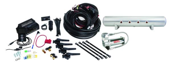 Air Lift - Air Lift Performance 3H (3/8 Air Line 5 Gal  Raw Aluminum Tank VIAIR 444C Comp) - 27698