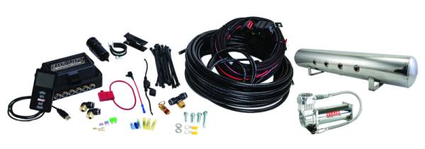 Air Lift - Air Lift Performance 3P (1/4 Air Line 5 Gal  Polished Aluminum Tank VIAIR 444C Comp) - 27783