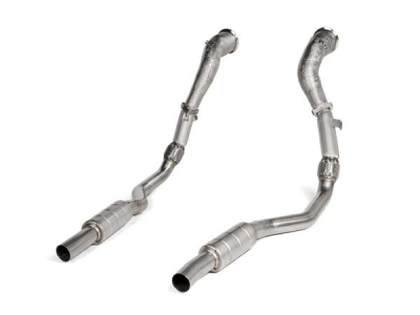 Akrapovic - Akrapovic 2020 Audi RS6 Avant (C8) DownPipe (SS) w/Link Pipe Set (Does Not Fit w/L-AU/SS/6) - DP/L-AU/SS/1
