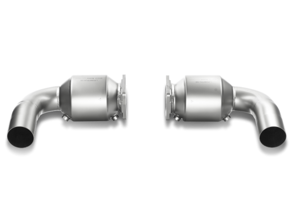 Akrapovic - Akrapovic 10-13 Porsche 911 Turbo/Turbo S (997) Link Pipe Set w/ Cat (Titanium) - L-PO997TFLS-100