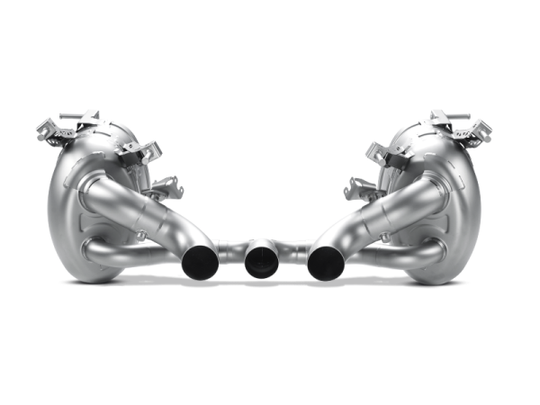 Akrapovic - Akrapovic 10-15 Ferrari 458 Italia/458 Spyder Slip-On Line (Titanium) w/ Carbon Tips - MTP-FE458H