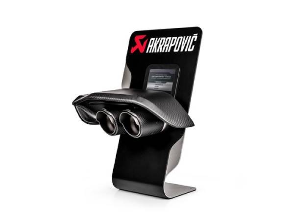 Akrapovic - Akrapovic Counter Display with Sample Tail Pipe Set and Carbon Diffuser (High Gloss) - P-CM-CDC/1