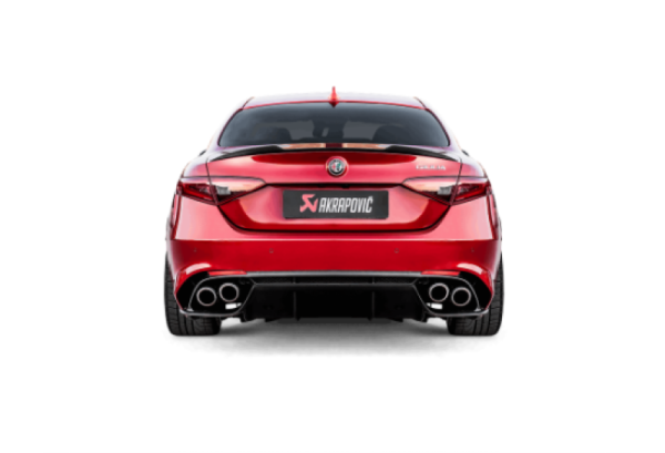 Akrapovic - Akrapovic 17-19 Alfa Romeo Giulia Quadrifoglio Evolution Line Cat Back (Titanium) - S-AR/TI/1H