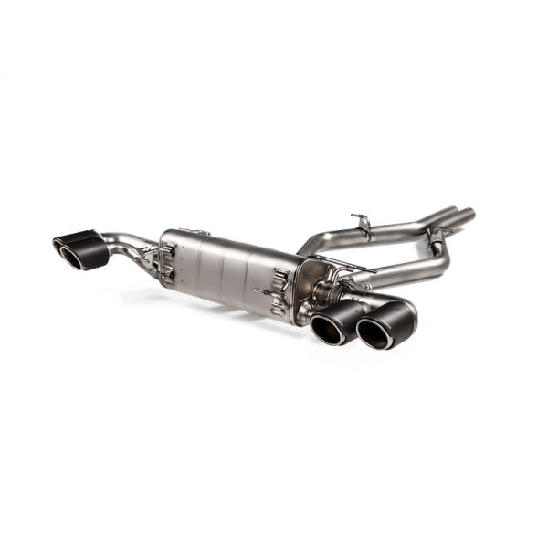 Akrapovic - Akrapovic 2017+ Alfa Romeo Stelvio Quadrifoglio Slip-On Line (Titanium) w/Titanium/Carbon Fiber Tips - S-AR/TI/6H