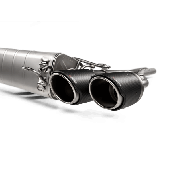Akrapovic - Akrapovic 2018+ Alfa Romeo Giulia Quadrifoglio Slip-On Line (Titanium) w/Titanium/Carbon Fiber Tips - S-AR/TI/7H
