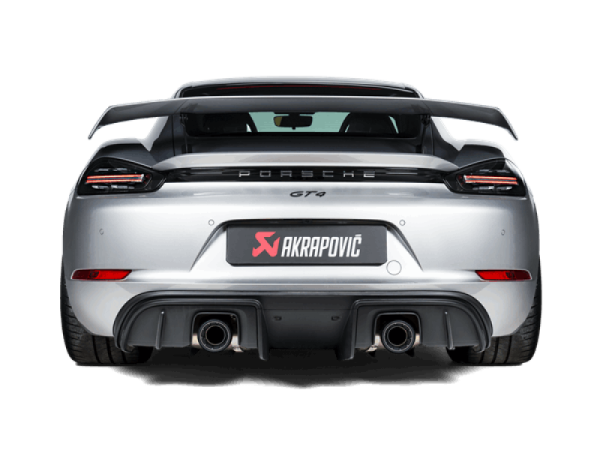 Akrapovic - Akrapovic 2020+ Porsche Cayman GT4 (718) Slip-On Race Line (Titanium) (Req Tips / Option 2) - S-PO/TI/18/1