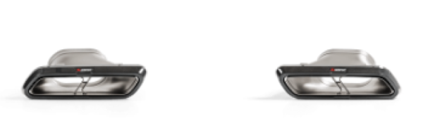 Akrapovic - Akrapovic 2018 Mercedes Benz E63 (W213) Evolution Tail Pipe Set (High Gloss Carbon) - TP-CT/46/G