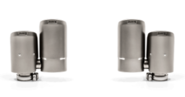 Akrapovic - Akrapovic 17-18 Porsche Panamera Turbo Tail Pipe Set (Titanium) - TP-T/S/18