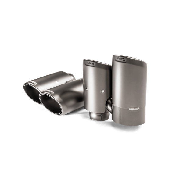 Akrapovic - Akrapovic 2018+ Porsche Cayenne V6 (536) Tail Pipe Set (Titanium) - TP-T/S/23