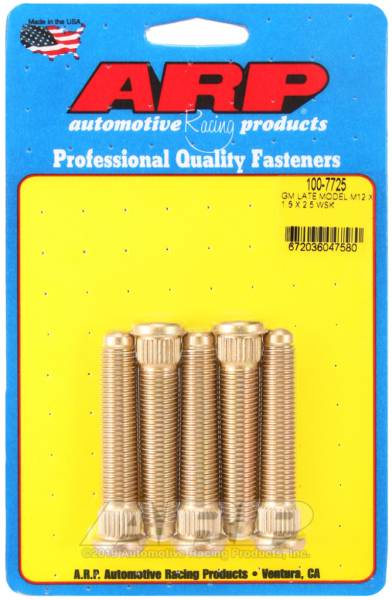 ARP - ARP Late Model GM M12x1.50inX2.50in Wheel Stud Kit - 100-7725