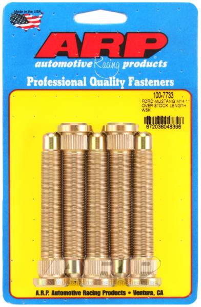 ARP - ARP 2015 Ford Mustang M14 1in Over Stock Length Wheel Stud Kit - 100-7733