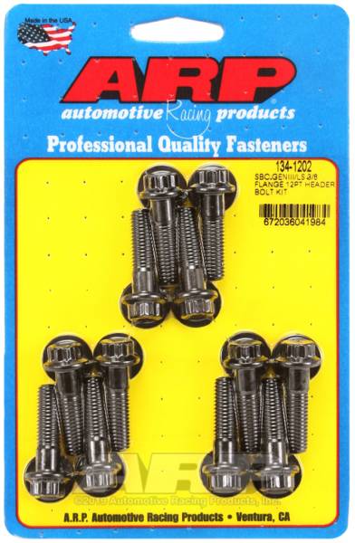 ARP - ARP SBC/GENIII LS 3/8 Flange 12pt Header Bolt Kit - 134-1202