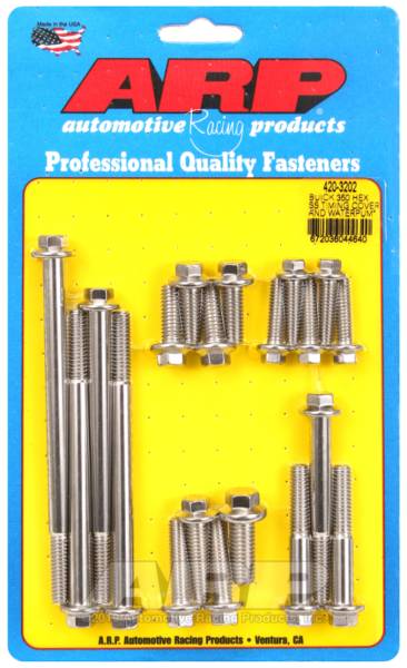 ARP - ARP Buick 350 SS Hex Timing Cover and Water Pump Bolt Kit - 420-3202