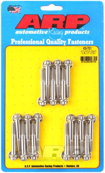 ARP - ARP Hyundai Genesis G4KF 2L 2010+ Valve Cover Bolt Kit - 428-7501