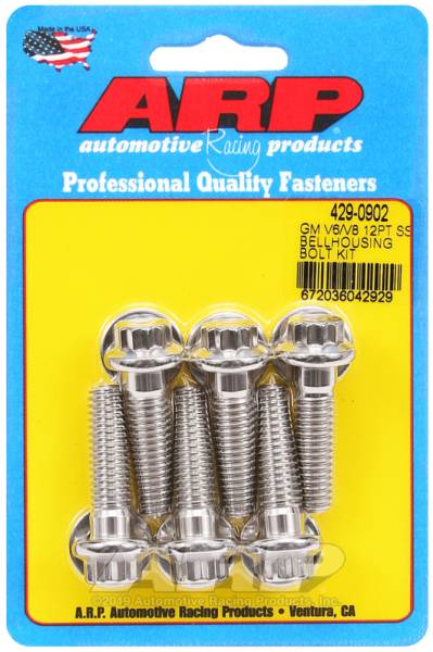 ARP - ARP GM V6/V8 SS 12pt Bellhousing Bolt Kit - 429-0902