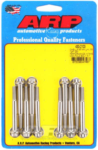 ARP - ARP Chevy LS 55mm UHL 12pt GM Performance Intake Manifold Bolt Kit - 430-2103