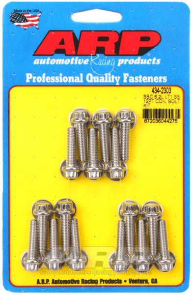 ARP - ARP Chevy LT1 6.2L Ignition Coil 12pt Stainless Steel Bolt Kit - 434-2303