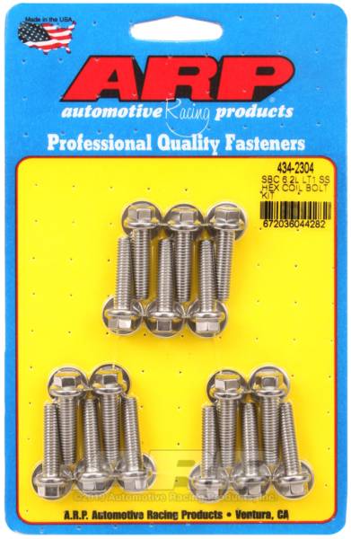 ARP - ARP Chevy LT1 6.2L Ignition Coil Hex Stainless Steel Bolt Kit - 434-2304