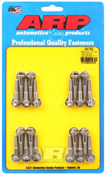 ARP - ARP Chevy LT1 6.2L Valve Cover Hex Stainless Steel Bolt Kit - 434-7502