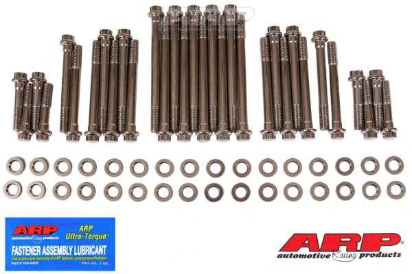 ARP - ARP Big Block Chevy With Brodix Aluminum Heads 12pt Head Bolt Kit - Stainless Steel - 435-3702