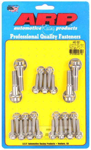 ARP - ARP Chrysler Hemi 5.7/6.1L SS 12pt Oil Pan Bolt Kit - 440-1801