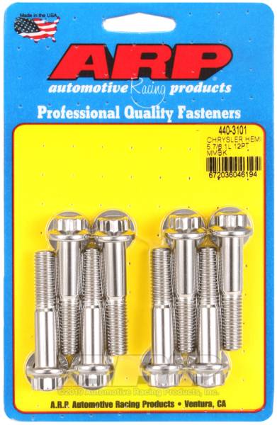 ARP - ARP Chrysler Hemi 5.7/6.1L SS 12pt Motor Mount Bolt Kit - 440-3101